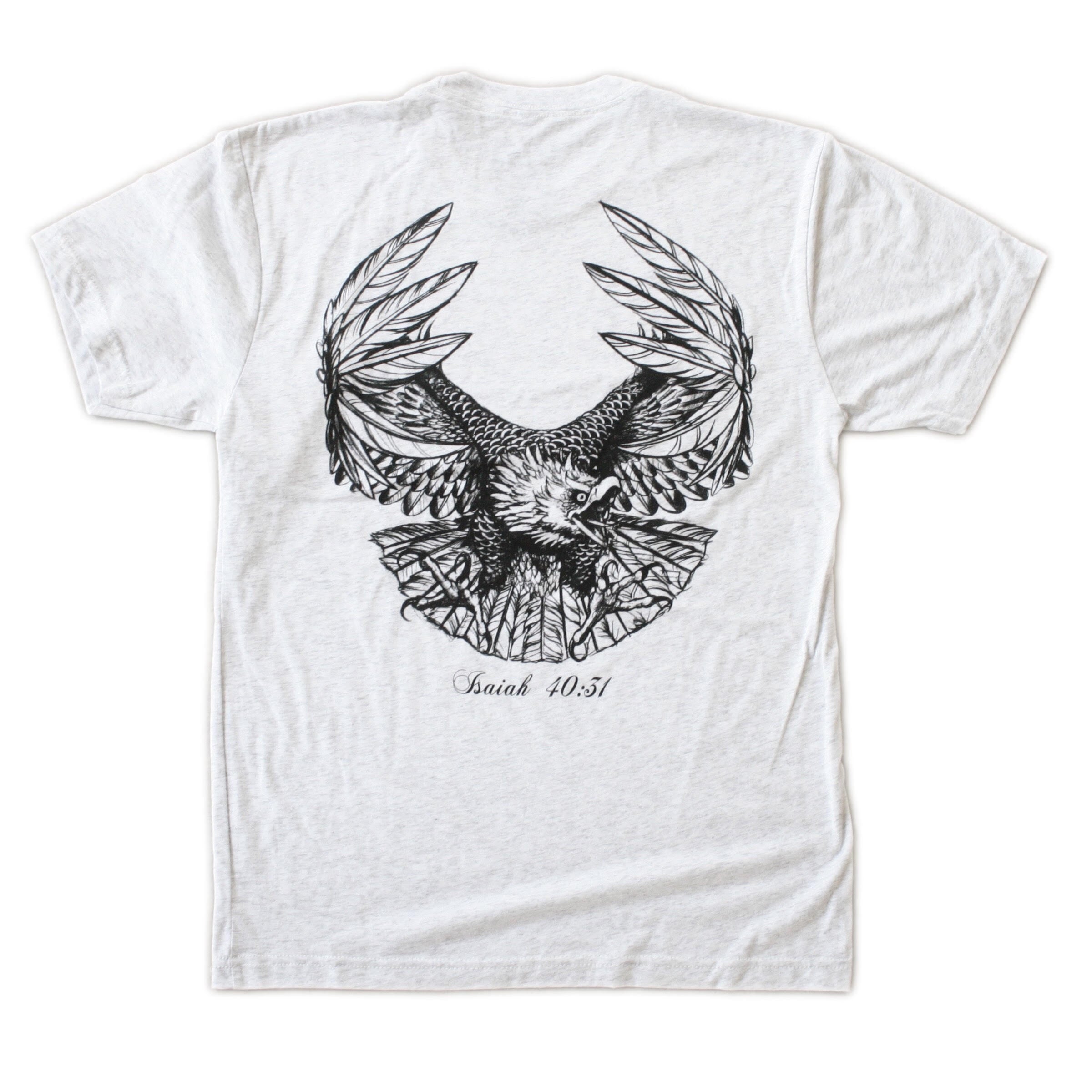 "Eagle" T-shirt Heather Gray - Spiritual Creature - Spiritual Creature
