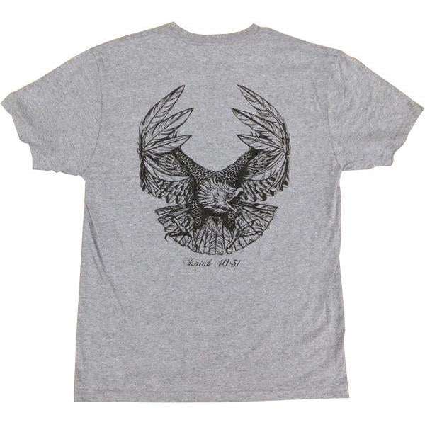 "Eagle" T-shirt Heather White - Spiritual Creature - Spiritual Creature
