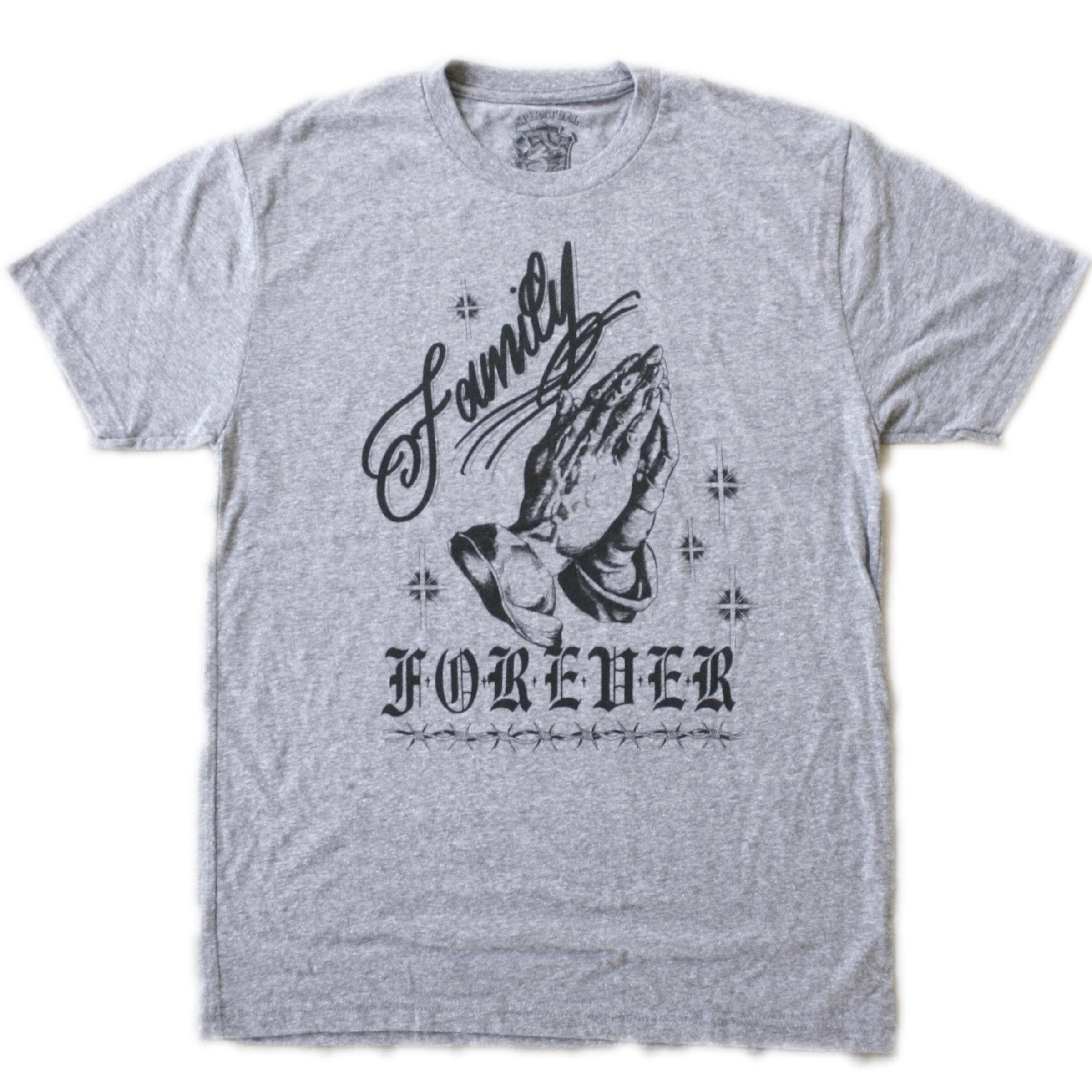 "Family Forever" T-shirt Heather White - Spiritual Creature - Spiritual Creature