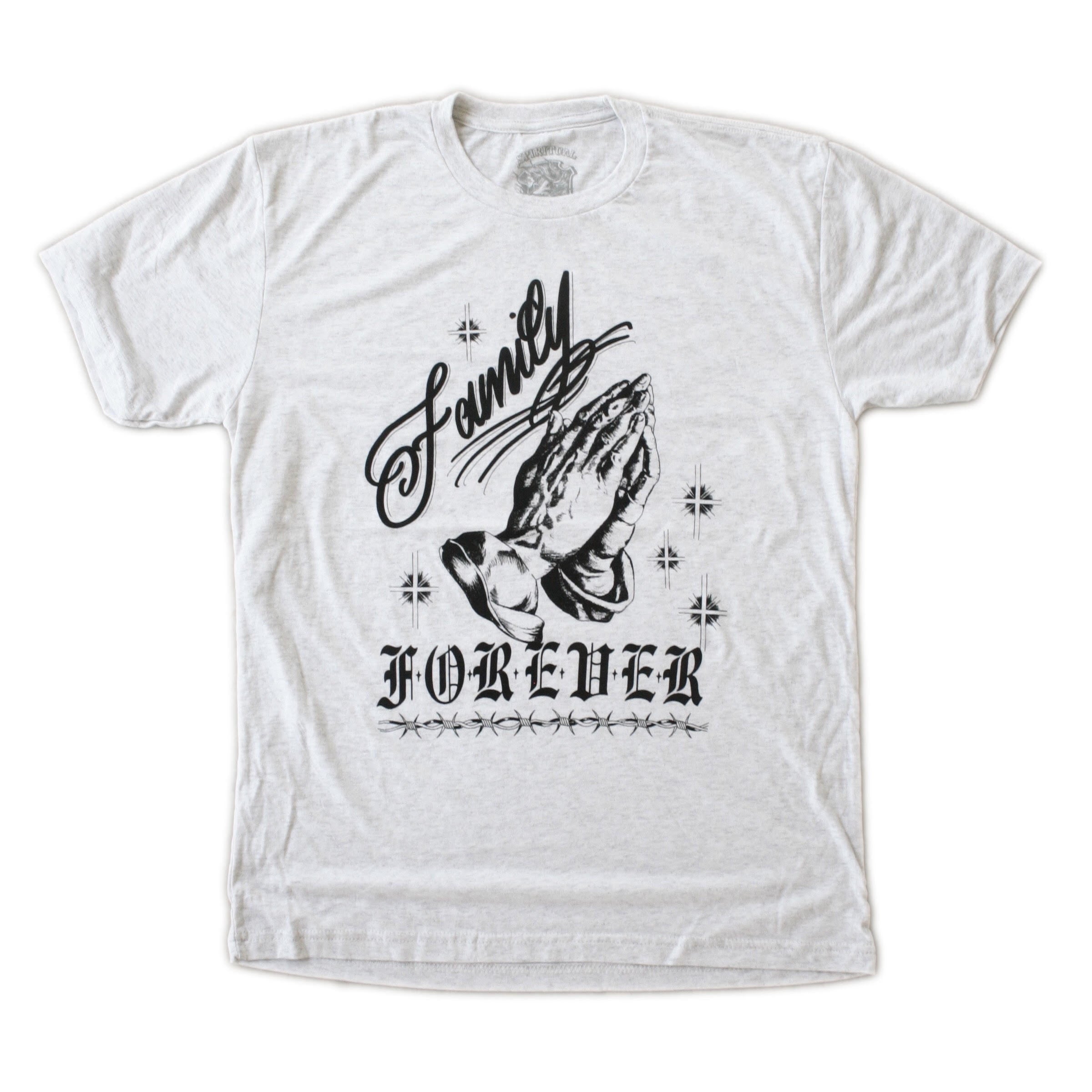 "Family Forever" T-shirt Heather White - Spiritual Creature - Spiritual Creature