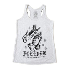 "Family Forever" Women's Racerback Tank Heather Gray - Spiritual Creature - Spiritual Creature
