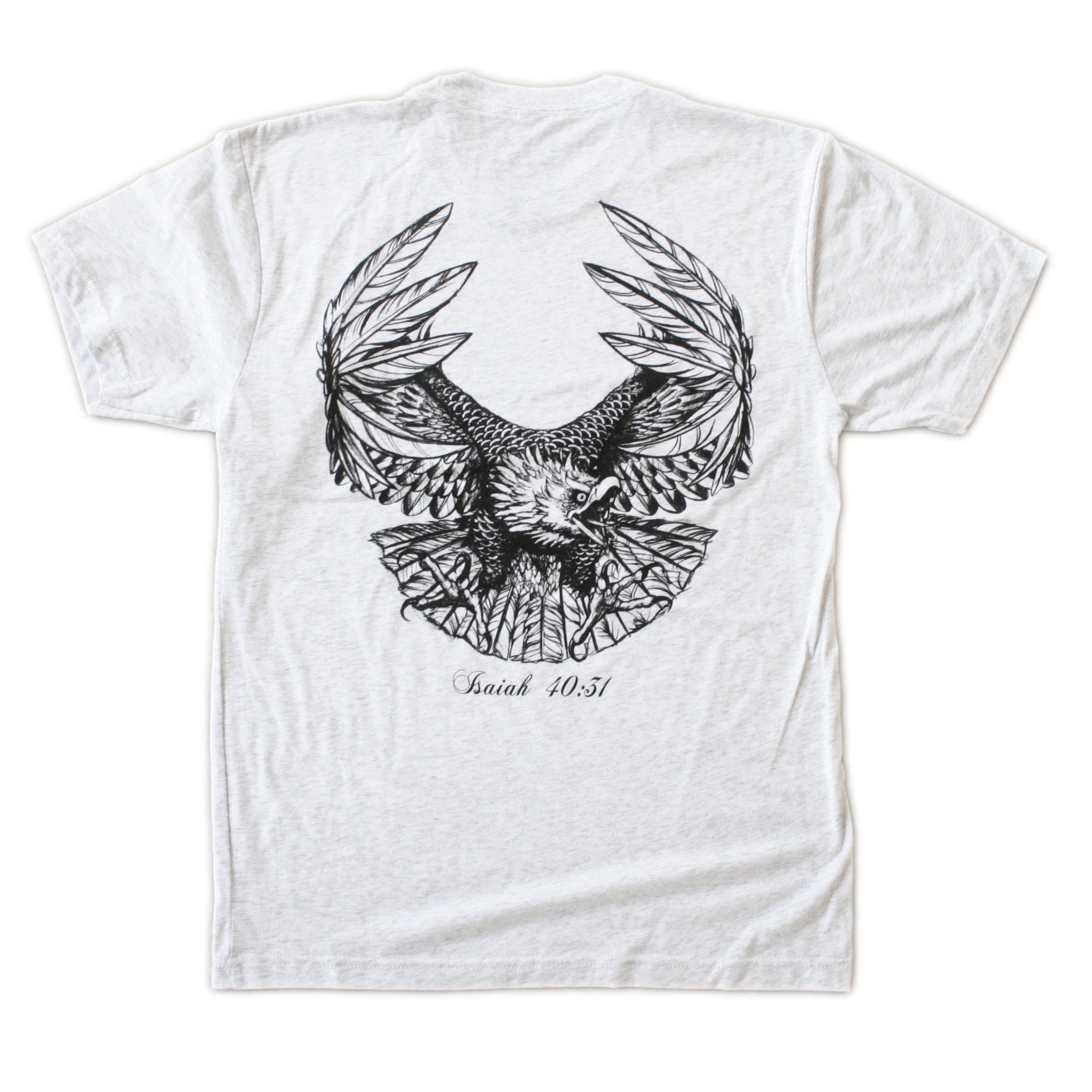 "Eagle" T-shirt Heather Gray - Spiritual Creature - Spiritual Creature 